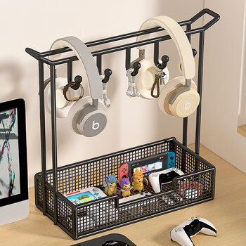 Xaoimi headphone stand next to computer hanging rack bracket creative bluetooth computer headset storage rack dormitory e-sports black-with hook