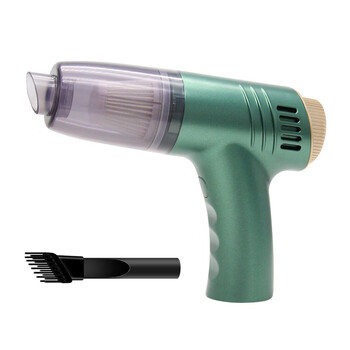 Shantou lincun cross-border car mini vacuum cleaner handheld home multifunctional high power car dust collector portable usb charging green english