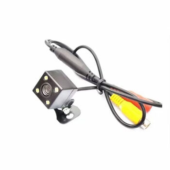 Baoshiden reversing image car rear camera waterproof high-definition night vision lotus head rear camera car universal 4 lights 8 lights 12v universal clear 4 lights without wire