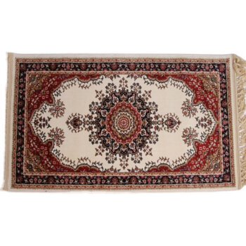 Xuanjia tianjin carpet living room 2025 new no-wash wipeable light luxury high-end sense woven silk blanket wool carpet thickened off-white 80cm*220cm