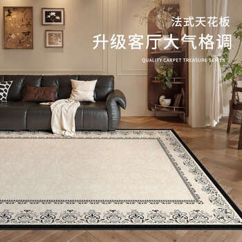Yusenyi carpet living room retro no-wash wipeable waterproof anti-fouling high-end floor mat s imitation cashmere + night city 200 300cm best-selling recommended size