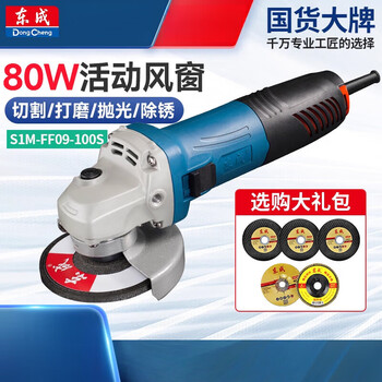Dongcheng angle grinder fine handle grinder polisher metal cutting machine dongcheng power tool store 800w movable wind window ff09-100s standard