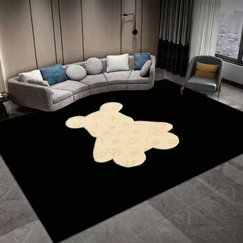 Fantasy ins style living room carpet high-end thickened coffee table blanket home foot mat room non-slip bedroom bedside carpet floor mat mountain (crystal velvet) customized