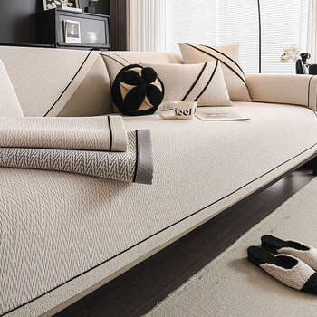 Fantasy sofa cushion sofa cover cover mushu+light gray 90x240cm (3 persons/4 persons)