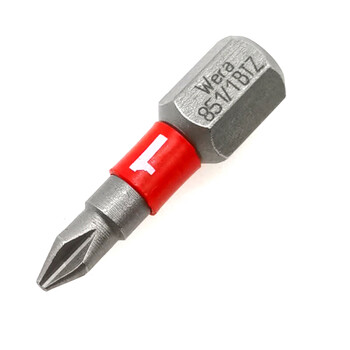 Wera 6.3 1/4 twist-resistant and impact-resistant cross bit screwdriver 851/1btz ph1 2 3 851/1btz-ph1*25mm 056420