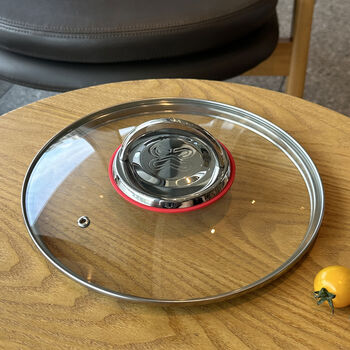 Fantasy pot lid tempered glass lid soup pot lid 04 stainless steel glass pot lid 180cm 0cm