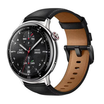 Vivo watch 5 all-weather heart rate and blood oxygen monitoring blood pressure function new blue river operating system ios cross-system compatible smart watch bluetooth version stainless steel genuine leather stainless steel new