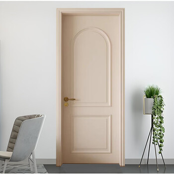 Solid wood door bedroom door french cream style painted door solid wood composite white room door silent suit door customization solid wood composite painted door 3
