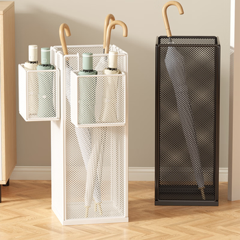 Fantasy umbrella storage rack umbrella rack storage tube door place rack storage bucket storage rack door drain rack black large umbrella bucket