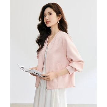 Terre bleue casual fashion short baseball collar jacket women's 2026 spring and autumn new loose temperament versatile slim jacket top