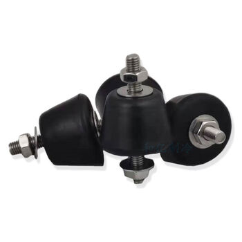 Yingtang air-conditioning outdoor unit stainless steel shock-absorbing rubber pads shock-proof and noise-reducing gremei air-conditioning bracket base foot pads stainless steel 304 with 12p20 set of 4 sets ag45