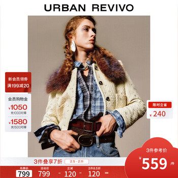 Ur2026 spring new women's casual lace three-dimensional beads embroidery pocket jacket uwh160009+ off-white (pay attention to care) xl