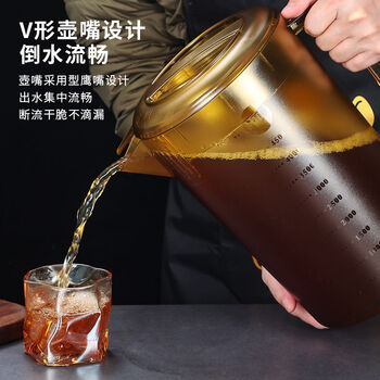 Fantasy tea juice kettle cold kettle measuring cup teapot 3000ml tea imported thickened double scale kettle 0ml