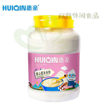 Vileruihui pro rice flour infant and young food supplement fine rice flour baby nutritional rice paste high iron zinc calcium nutritional rice flour 800g barreled huaishan barley flakes