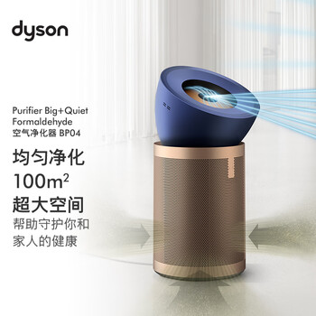 Dyson bp04 air purifier filters out viruses, purifies allergens in a large area, removes pm2.5 pet hair, medical grade, pet care certification, blue gold, price guarantee 618