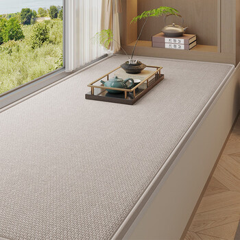 Nolin bay window mat window sill mat universal for all seasons 2026 new japanese style imitation cotton and linen window sill mat bay window mat customizable for sleeping salima memory foam 1.5 four seasons - style woven beige four seasons thickness 1.5cm 80cm*210cm