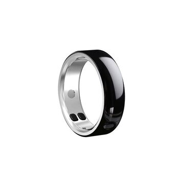 Hkmw hongmeng huawei's same smart vibration ring 2026 new incoming call reminder heart rate blood oxygen sleep hrv photo brushing video sos ring super long battery life ceramic black - incoming call information vibration reminder smart ring no. 13 - finger circumference 70mm-75mm