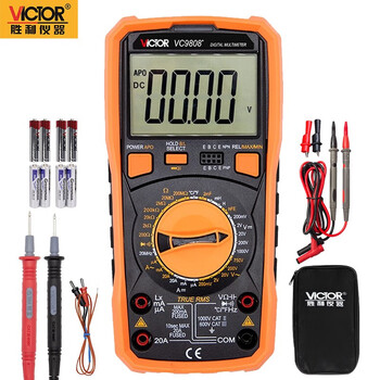 Victory instrument (victor) digital multimeter high-precision electrician special multimeter true effective value ammeter manual range multimeter vc9808+