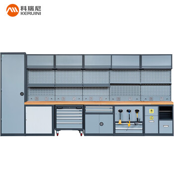 Corini heavy-duty workbench combination auto repair workstation drawer locking tool cabinet auto repair parts hanging plate tool storage jz-db39a31 can be customized