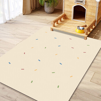 Mudingding pet carpet waterproof and urine-proof pvc dog non-slip floor mat kennel mat puppy and cat carpet colorful dots 60x120cm