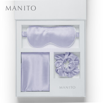 Manito teacher's day gift sleeping beauty gift box hyaluronic acid silk eye mask hair tie tianshui blue full