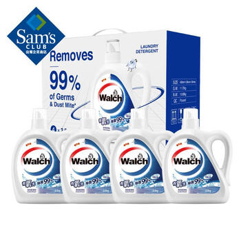 Walch all-purpose 6-in-1 laundry detergent cottonseed soft white 2.5kg*4 2.5kg*4 bottles
