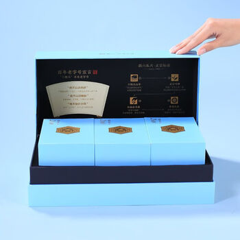 Huiliu 2024 new tea launched huiliu liu'an guapian green tea tea gift box qianxiang 2000 series 117g gift qianxiang 2000 souvenir 117g