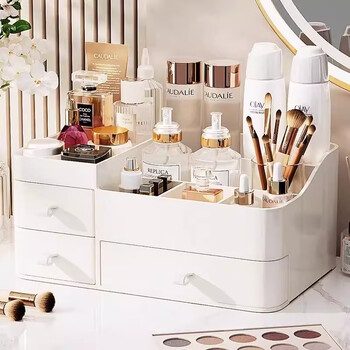 Jiadu cosmetics storage box desktop dresser shelf drawer skin care product lipstick storage box dustproof
