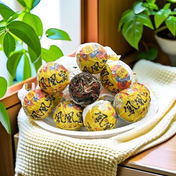 Longrui ancient tea longrui 2017 dragon ball phoenix nest experience pack single brew 8g old flavor chunxiang