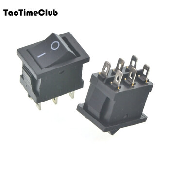 Taotimeclub boat-shaped switch kcd1-101 water dispenser electronic scale boat-shaped rocker power button accessories 2 feet 6a250v 6 feet 2 gears black copper feet