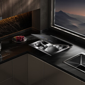 Fotile 02-a3 sink-type dishwasher single-slot stainless steel sink 80 liters large capacity double-layer pots and bowls can be washed at the same time, seafood, fruits and vegetables can be washed without bending