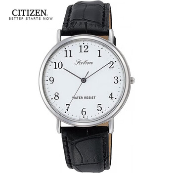 Citizen (citizen) japan direct mail citizen watch q996-304 overseas version pointer type waterproof leather strap watch white/black japan direct mail