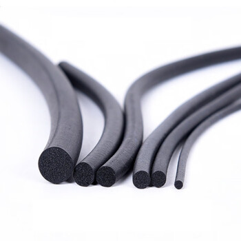 Yili weizhen epdm foamed rubber strips, epdm foamed round strips, high temperature resistant sponge strips, waterproof and elastic, round solid sealing strips, diameter 5mm, price 10 meters