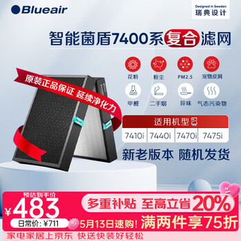 Blueair air purifier filter element composite g47400 model suitable for 7410i/7440i/7470i formaldehyde odor removal filter accessories