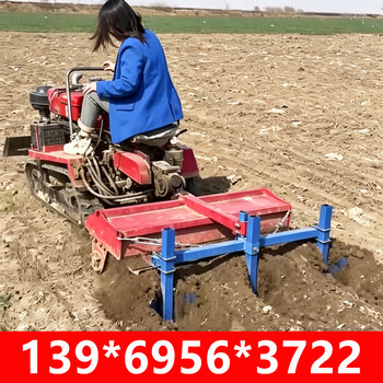 Month-by-month crawler-type micro-tiller, rotary tiller, water and drought dual-use, four-wheel drive, multi-functional crawler-type rotary tiller, riding cultivator, 25-horsepower crawler reinforced type, deposit, 5 major agricultural tools for free
