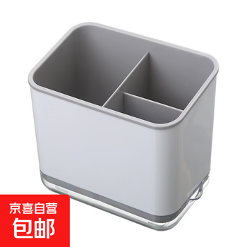 Chopstick barrel storage rack, chopstick basket, spoon storage box, tableware kitchen drain, multi-functional household chopstick cage bucket, chopstick barrel gray 1 piece, can be drained