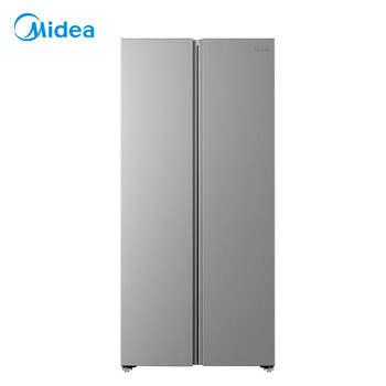 Midea 607pro double-door refrigerator ultra-large capacity first-class energy efficiency household air-cooled frost-free large freezer energy-saving star sand bcd-607wkpm (e) trade-in national subsidy