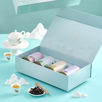 Su xiaotang fujian 4 flavors scented tea gift box fruit tea strong flavor tea canned gift box xiamen souvenir scented tea gift box
