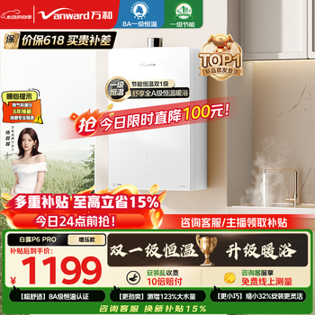 万和 白露p6一级恒温节能p6升级款 16升天然气直流变频 增压大水量 小巧梨花白 p6 pro燃气热水器