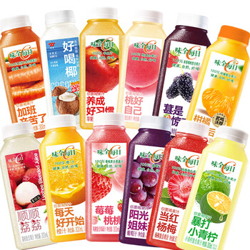 Weiquan daily daily c juice grape orange juice carrot fruit and vegetable juice refrigerated beverage delicious coconut berry berry peach peach bayberry! family portrait 10 flavors (flavors can be noted)