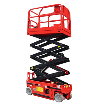 Dingmingcheng fully automatic lift hydraulic electric lifting platform scissor-type climbing car 4-16 meters high altitude work lift red hydraulic 12 meters