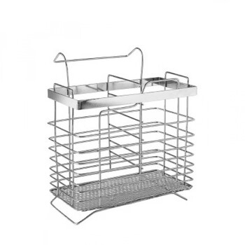 Youxianmao stainless steel chopstick barrel wall-mounted kitchen supplies household appliances chopstick cage storage rack multi-functional storage rack square thickened version