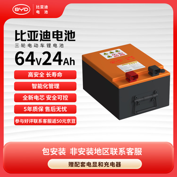 Byd electric vehicle lithium battery 64v24ah byd lithium battery yadi emma battery (battery requires customer service activation)