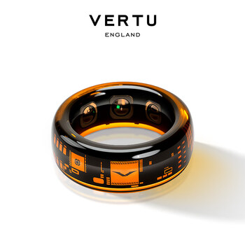 Vertu 618 early purchase vertu metaring new ai crystal smart ring records physical health, sleep and movement monitoring, gifts, wealth and gifts weiye hongtu-citrine no. 12