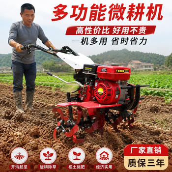 Wugukang micro tillage machine small diesel agricultural plow plowing soil plowing machine paddy field plowing household tiller rotary tiller soft soil 170 gasoline model + rotary tiller blade