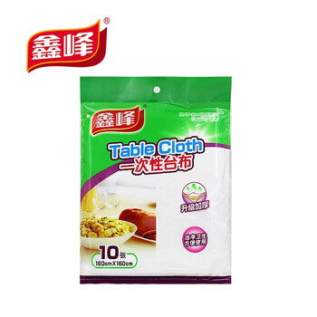 Xinfeng disposable tablecloth 1.6m*1.6m anti-leakage and anti-fouling tablecloth for outdoor banquet square/round suitable for 6 packs of 60 sheets