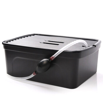 Ku-life ultra-low large capacity tea dregs bucket low bucket plastic tea bucket tea bucket trash can with filter