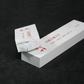 Blacksmith family white corundum whetstone for home kitchen sharpening double-sided stone fine grinding 1000 mesh