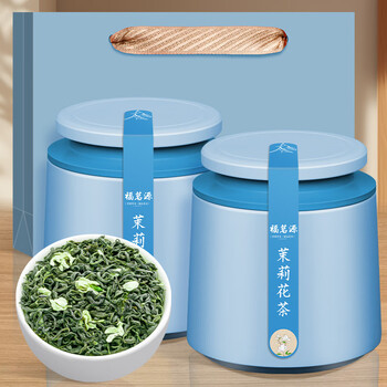 Fumingyuan tea sichuan jasmine piao xue jasmine tea new tea strong fragrance scented tea jasmine piao xue 250gx2 cans
