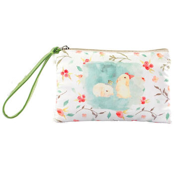 Changyin large screen mobile phone bag wallet ladies cute cartoon zipper fabric japanese and korean simple large capacity clutch coin purse white l size patch bag light summer bunny
